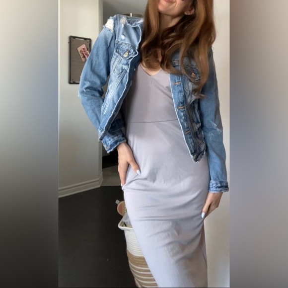 Distressed denim jacket - Picture 14 of 14